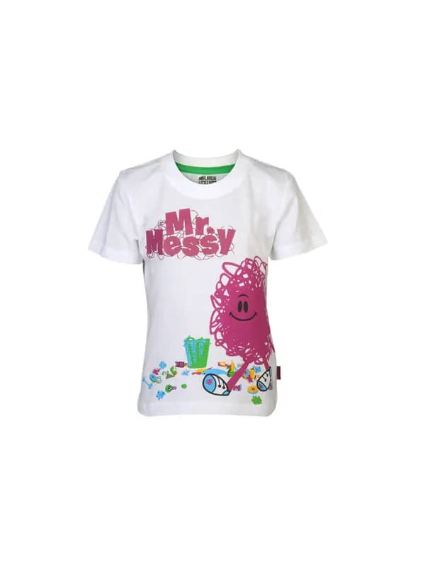 Mr.Men Boys Mr. Messy White T-shirt