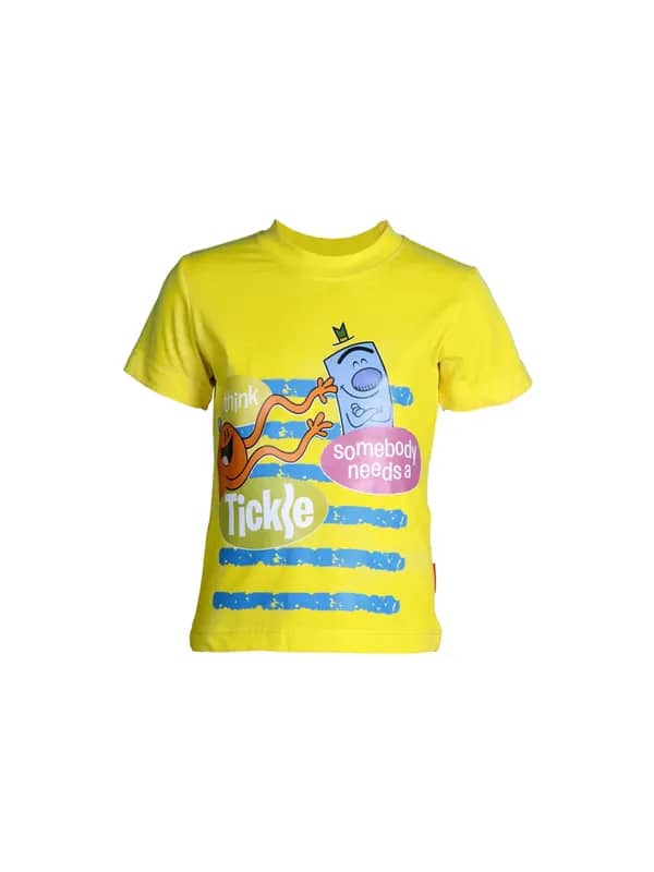 Mr. Men Boys Tickle Yellow T-shirt