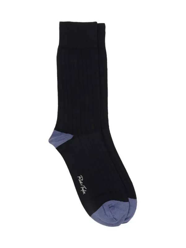 Reid & Taylor Men Navy Blue Socks