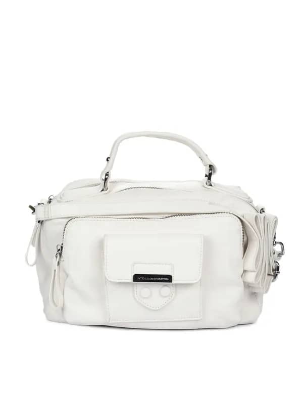 United Colors of Benetton Women White Handbag