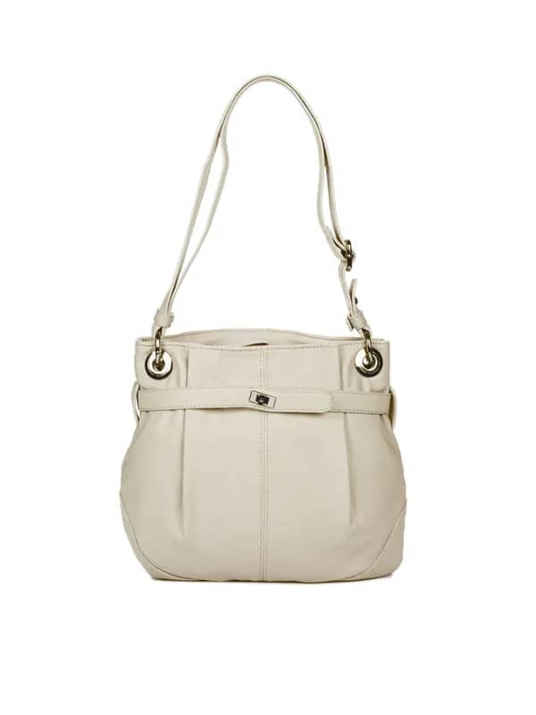 United Colors of Benetton Women Cream Handbag