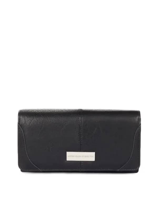 United Colors of Benetton Women Black Wallet