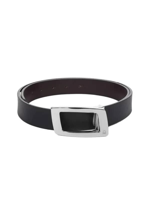 United Colors of Benetton Men Leather Black Belt