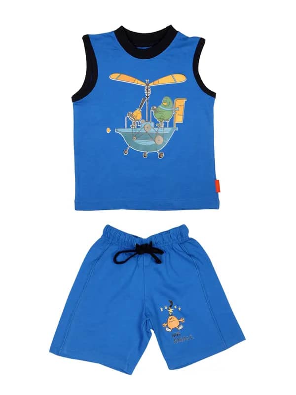 Mr.Men Boys Mr. Small Blue Clothing Set