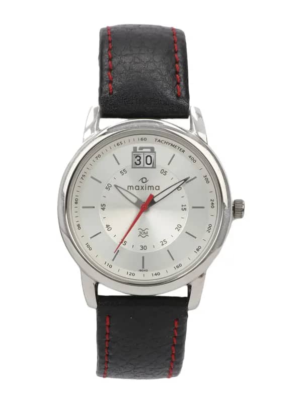 Maxima Men Silver Dial Scuba Watch