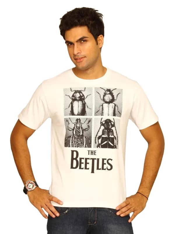 Inkfruit Men's The Beetles White T-shirt
