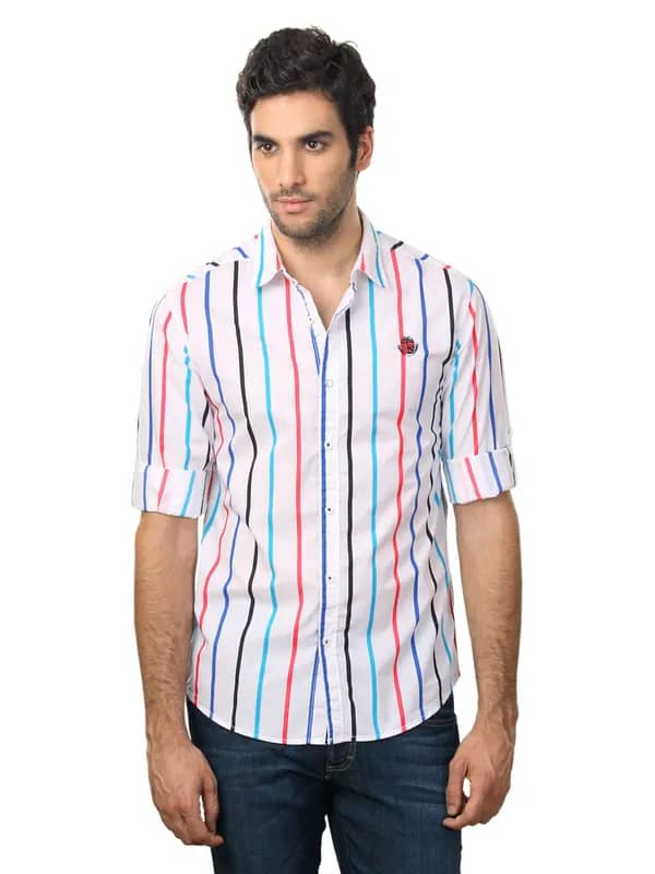 Spykar Men Cult White Shirt