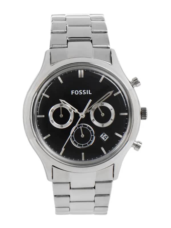 Fossil Men Black Dial Chronograph Watch FS4642