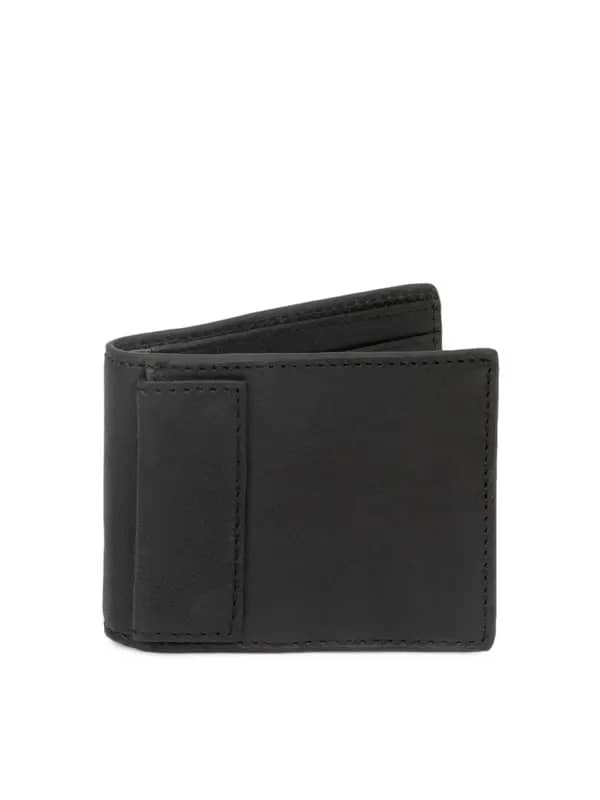 Fossil Men Black Cross Traveler Wallet