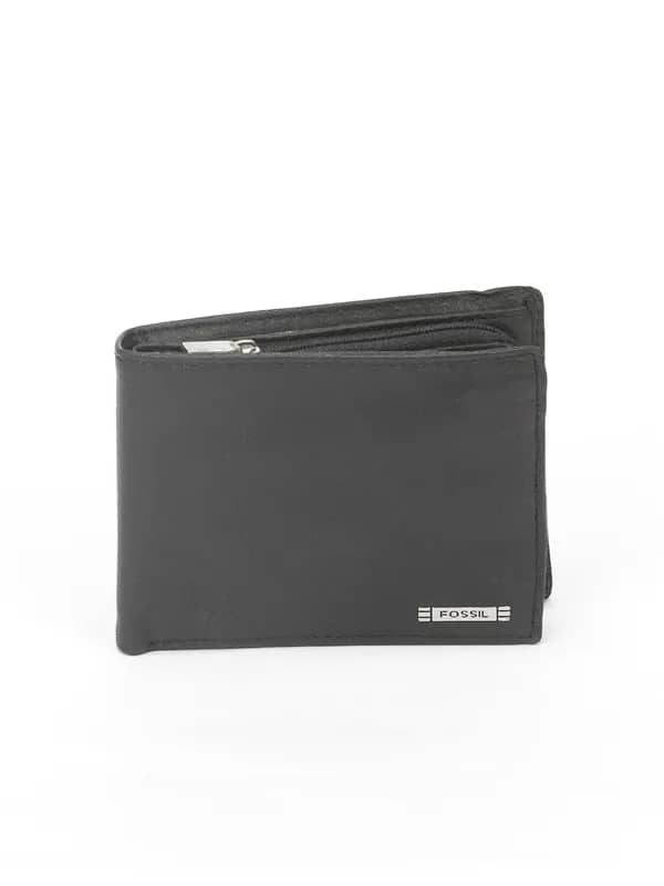 Fossil Men Black Evans Wallet