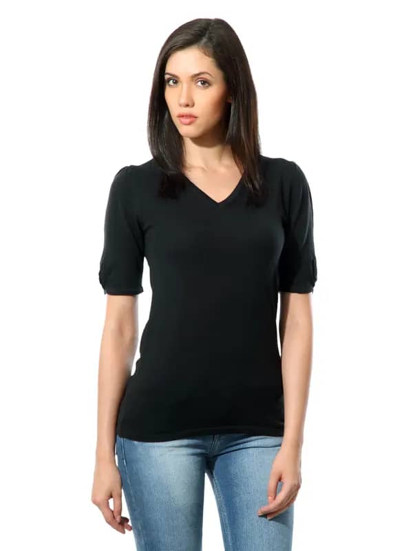 United Colors of Benetton Women Black Top