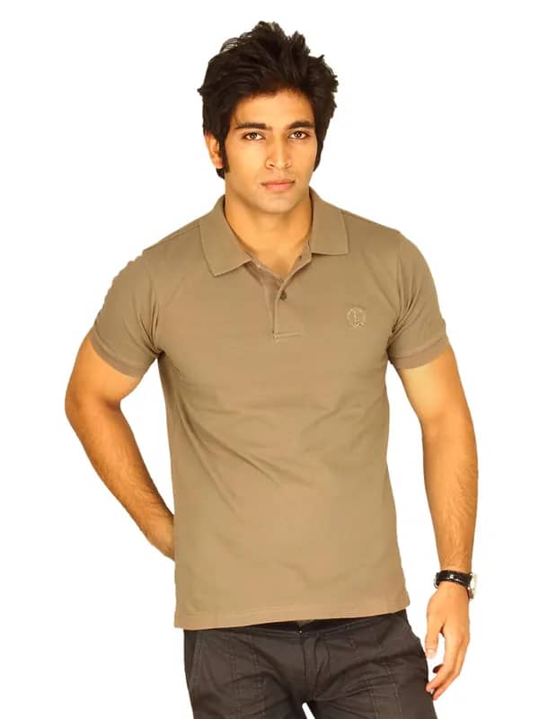 Lee Men's Brown Polo T-shirt
