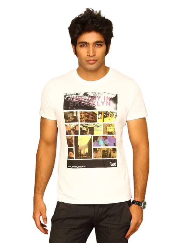 Lee Men's White Brooklyn T-shirt