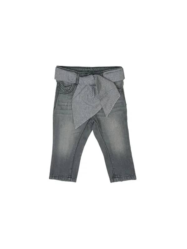 United Colors of Benetton Girls Washed Grey Jeans