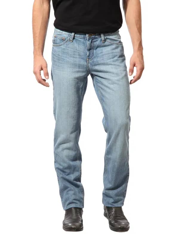 United Colors of Benetton Men Washed Blue Jeans