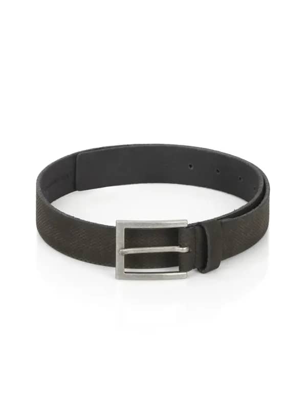 United Colors of Benetton Men Leather Black Belt