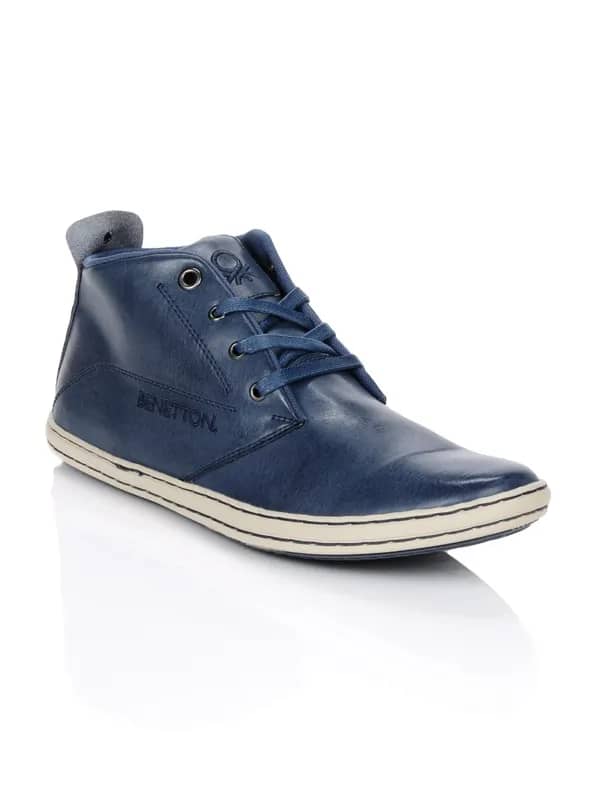 United Colors of Benetton Men Blue Shoes