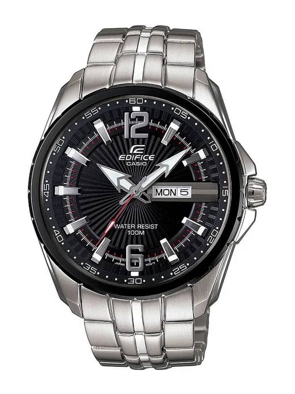 CASIO Edifice Men Black Dial Analogue Watch ED444