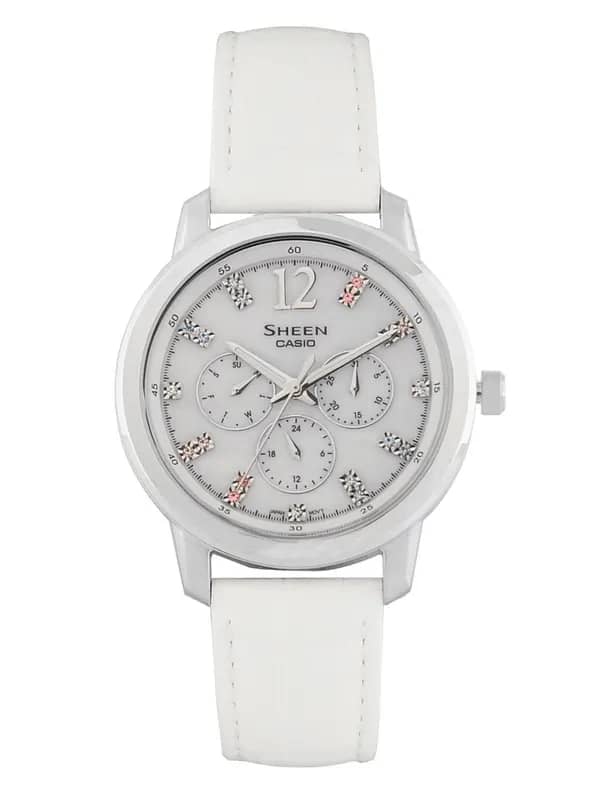 Casio Women Sheen Grey Dial Watch SX049