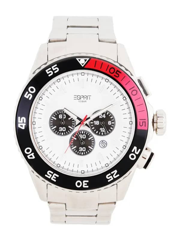 Esprit Men White Dial Chronograph Watch