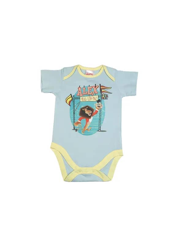Madagascar3 Infant Boys Light Blue Snapsuit Romper