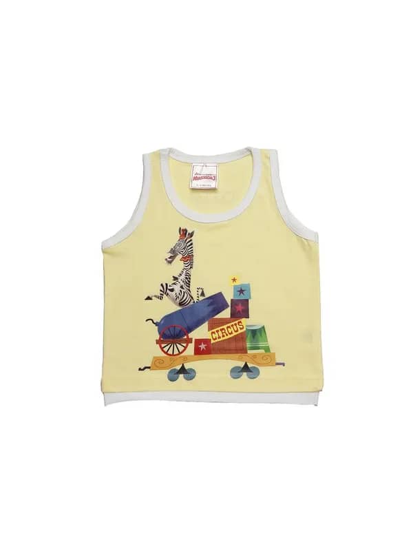Madagascar3 Boys Yellow Innerwear Vest