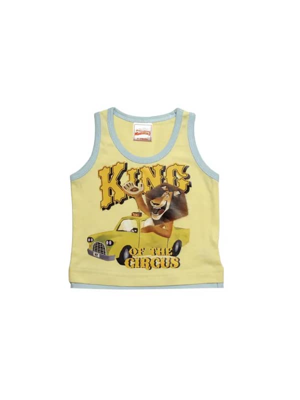 Madagascar3 Boys Yellow Innerwear Vest
