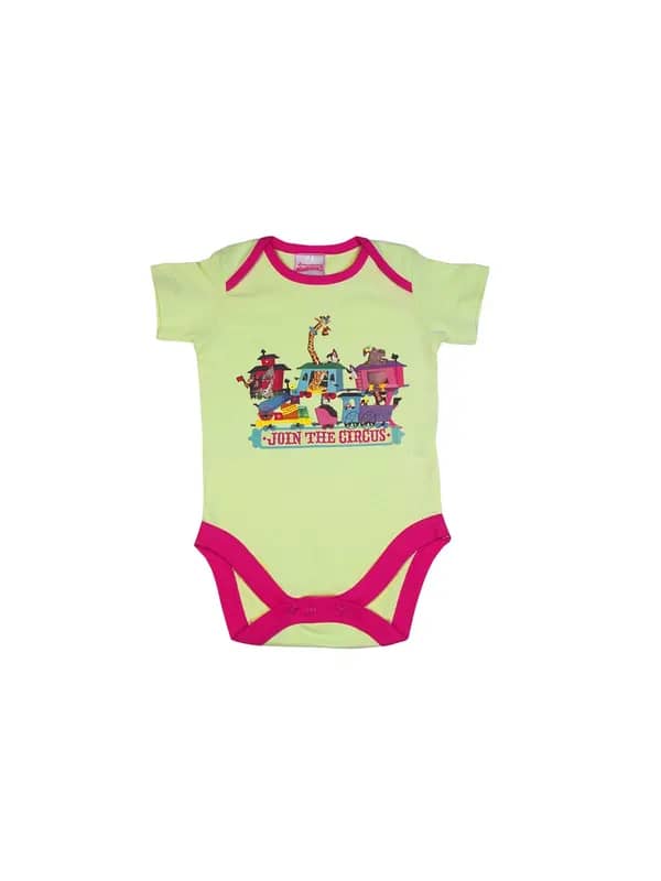 Madagascar3 Infant Boys Light Green Snapsuit Romper