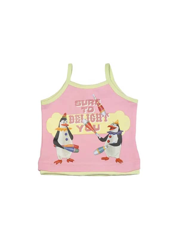 Madagascar3 Infant Girls Pink Spaghetti Top