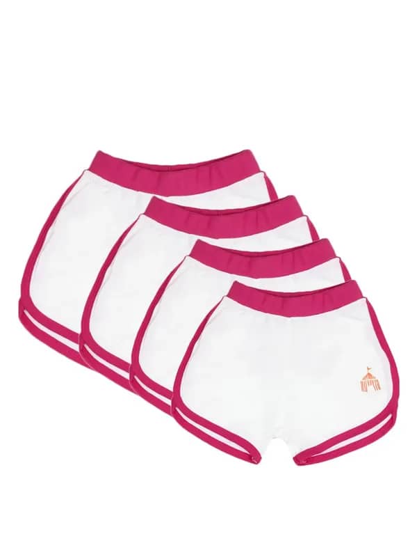 Madagascar3 Girls White Shorts