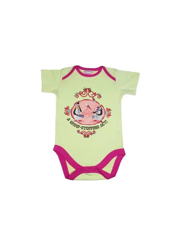 Madagascar3 Infant Girls Light Green Snapsuit Romper