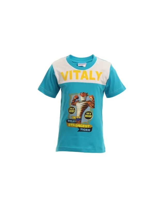 Madagascar3 Boys Blue Printed T-Shirt