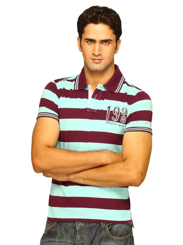 Status Quo Men's Purple Polo T-shirt