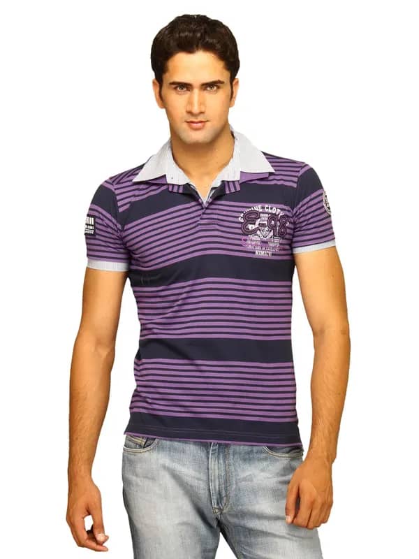 Status Quo Men's Purple Polo T-shirt