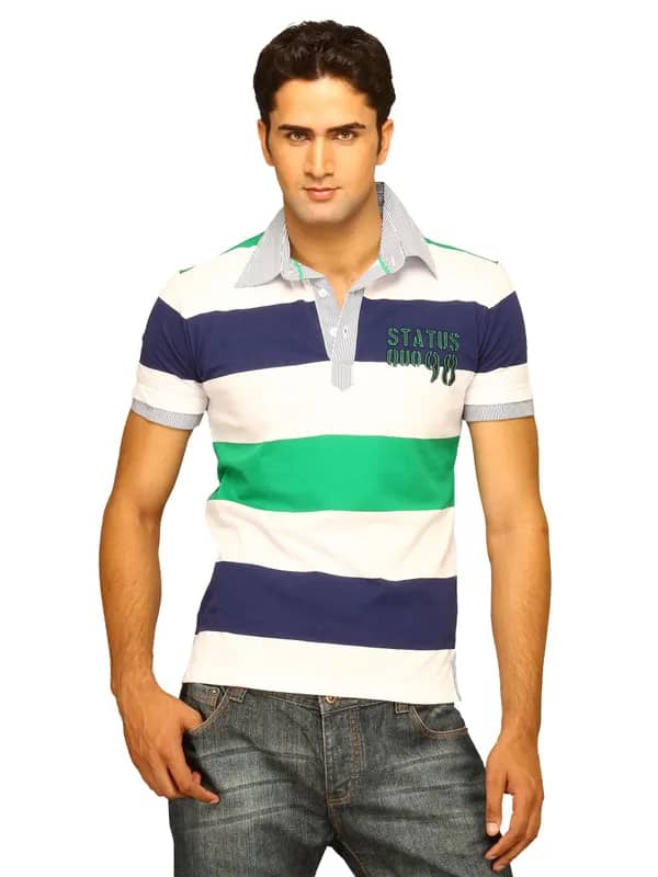 Status Quo Men's Green Polo T-shirt