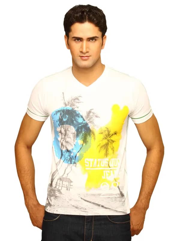 Status Quo Men's Beach White T-shirt