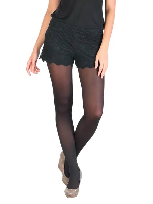 Happy Socks Women Black Tights