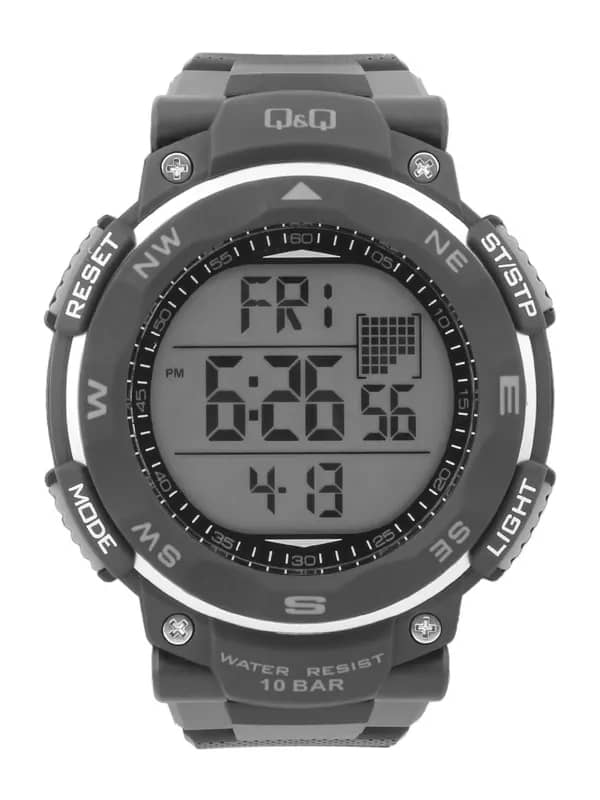 Q&Q Men Black Digital Watch M124J002Y
