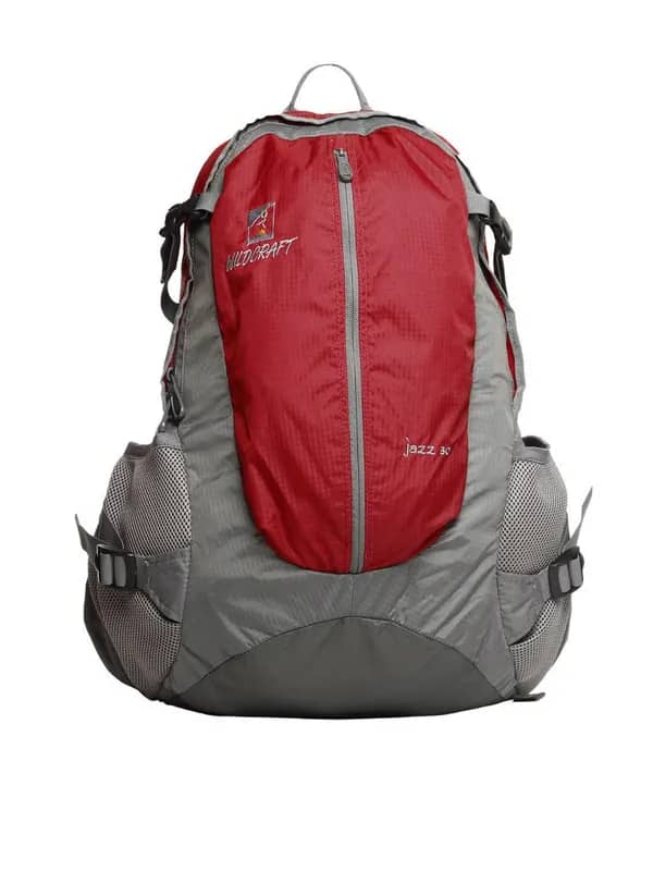 Wildcraft Unisex Red & Grey Backpack