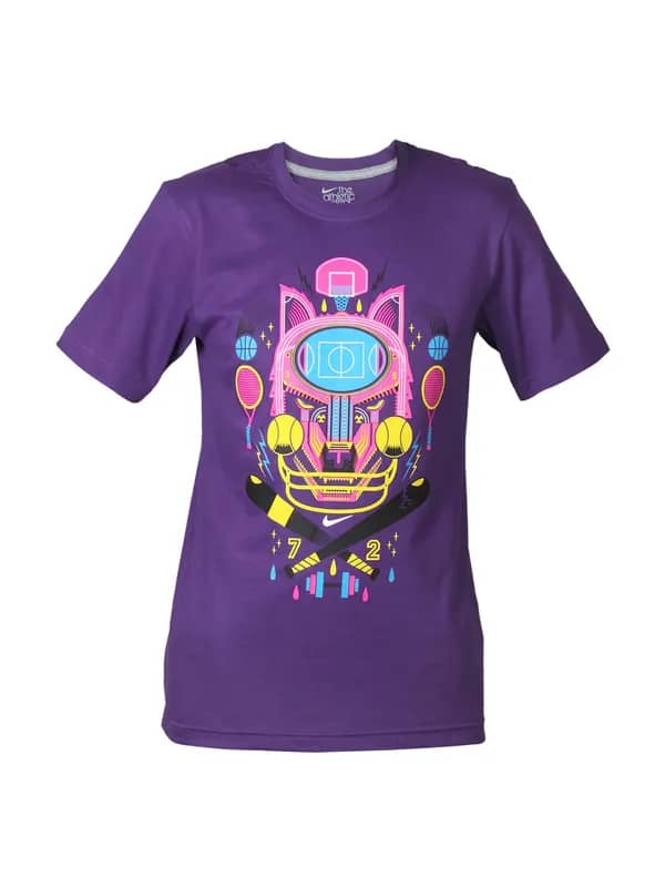 Nike Men Purple T-shirt