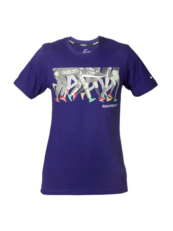 Nike Men Blue Run Free T-shirt