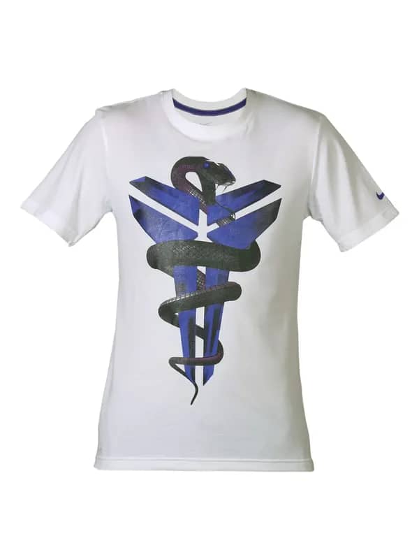 Nike Men Printed Mamba White T-shirt