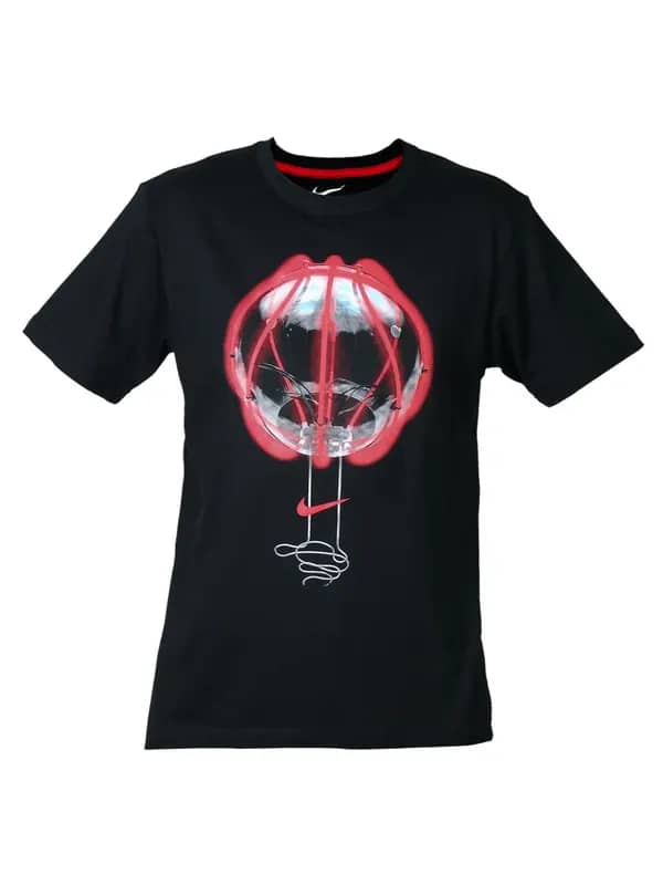 Nike Men Printed Black T-shirt