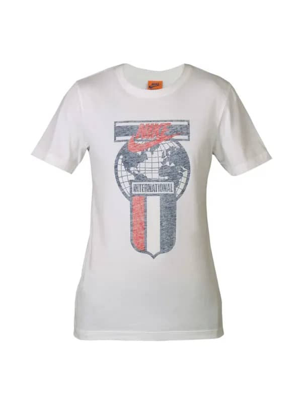 Nike Men Printed International White T-shirt