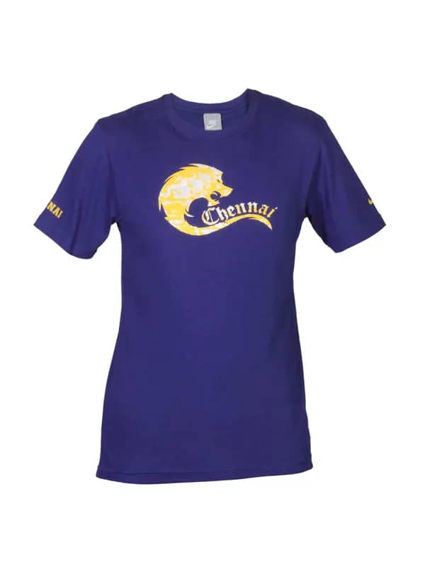 Nike Men Blue Cricket Chennai T-shirt