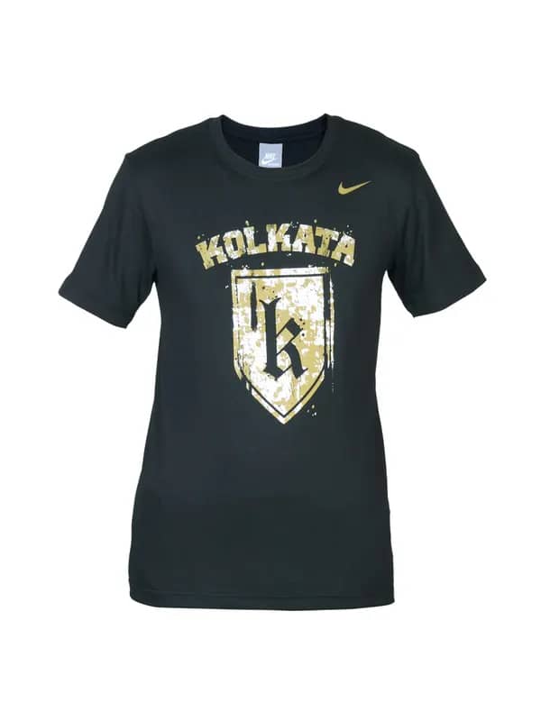 Nike Men Printed Black T-shirt