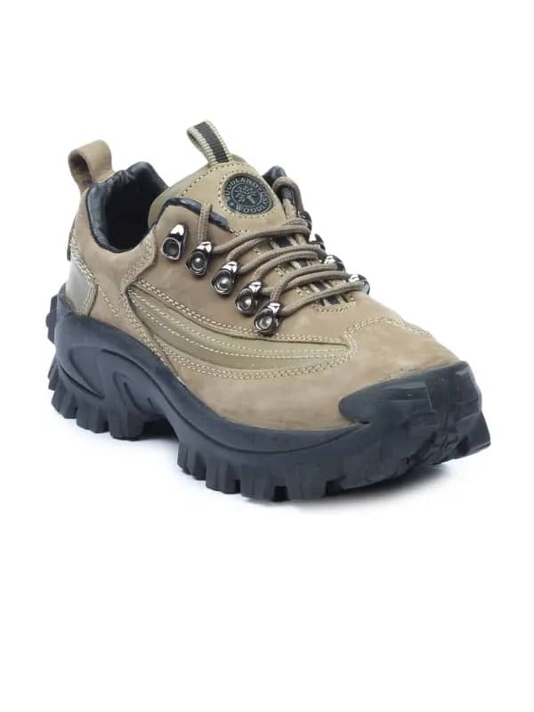 Woodland Men Olive Shoes
