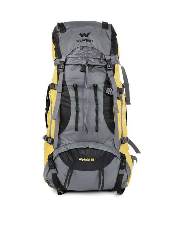Wildcraft Unisex Yellow & Grey Colourblocked Rucksack