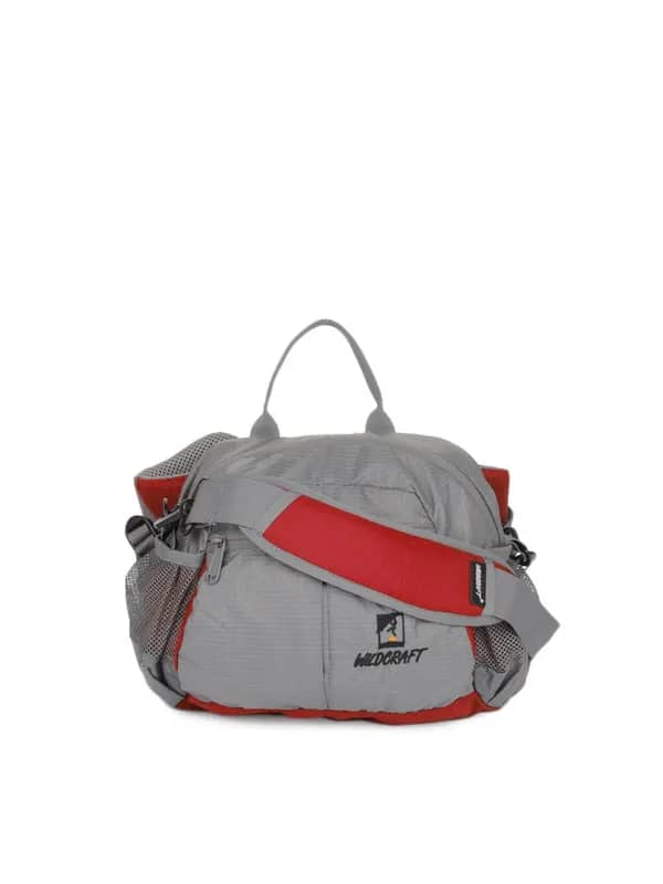Wildcraft Unisex Grey & Red Waist Pouch