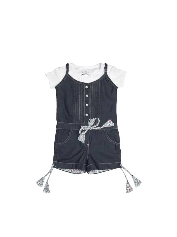 Gini and Jony Girls Digital Blue Dress